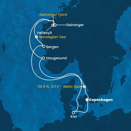 Denmark, Norway, Germany