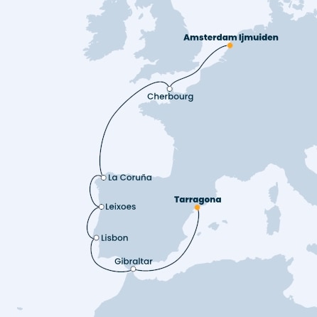 France, Spain, Portugal, Gibraltar