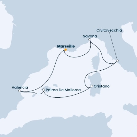France, Italy, Balearic Islands, Spain