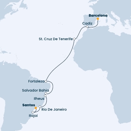 Spain, Canary Islands, Brazil