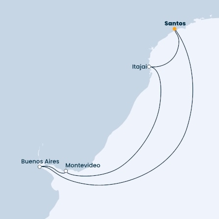 Brazil, Uruguay, Argentina