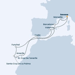 Italy, Spain, Madeira , Canary Islands, France