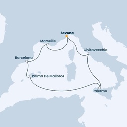 Italy, France, Spain, Balearic Islands