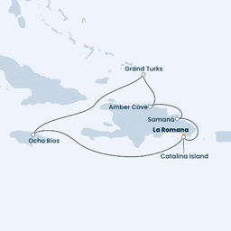 Dominican Republic, Jamaica, Turks Islands